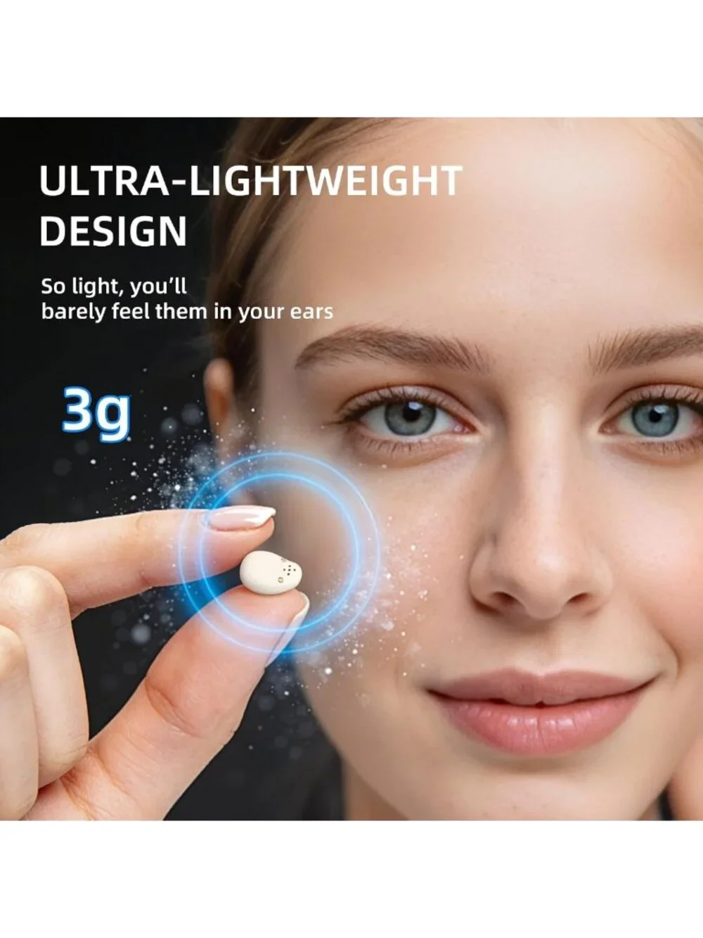 Wireless Sleep Earbuds for Side Sleepers, Mini Invisible, Bluetooth 5.4, 40H